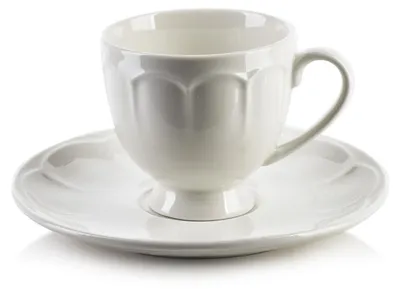 Image de Tasse avec soucoupe HELLA 50 ml blanc