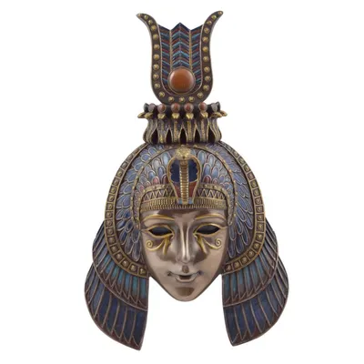 Produktbild von Bronze colorierte Kleopatra Wandmaske - ägyptische Pharaonin