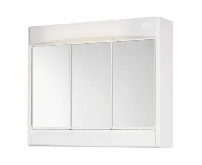 Produktbild von Spiegelschrank, 60 x 51 x 18 cm, SAPHIR, Leuchtstofflampe, 15W, Kunststoff weiß