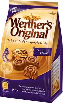 Produktbild von Werthers Original Schokoladen Spezialitäten Feine Helle 153g