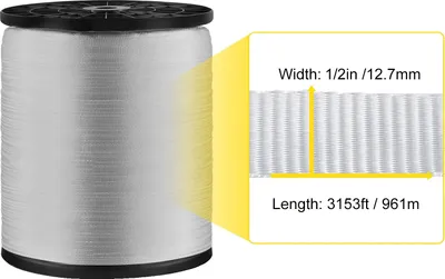 Obrázek produktu pro Tažná šňůra, pevnost v tahu 1250 lbs, odolné polyesterové vlákno, 127 mm x 961 m