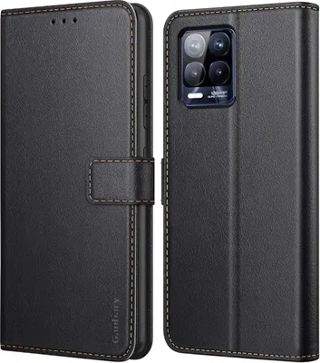 Immagine prodotto di Ganbary Realme 8/8 Pro 4G custodia per cellulare nero flip case con slot per schede