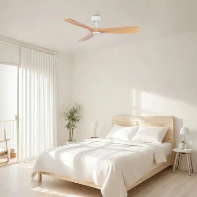 Produktbild von ROWIND Deckenventilator Weiß/Kiefer Ø120 cm