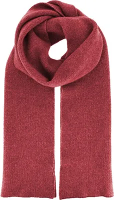 Fiebig Strickschal Wolle melange in rot
