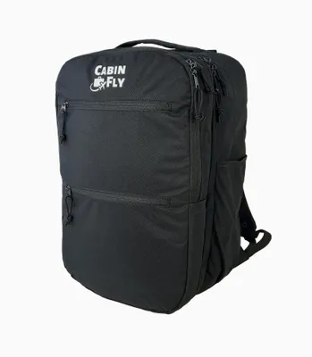 Immagine prodotto di CabinFly Skyrocket Air France zaino Air Italia 55 x 35 x 25 cm, KLM bagaglio a mano, Transavia, borsa da viaggio, 48 l, 55 x 35 x 25 cm, nero