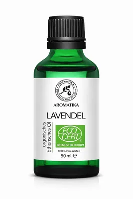 Produktbild von Lavendelöl BIO 50ml - Lavandula Angustifolia Organic - Ätherisches BIO-Öl 100% Naturrein - Lavendel Öl zur Aromatherapie und Entspannung - Lavendel