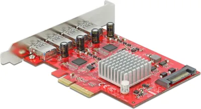 Obrázok produktu pre DELOCK PCI Express x4 Karte  4x extern SuperSpeed USB 10Gbps