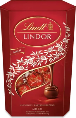 Produktbild von Lindt Lindor Cornet Schokoladen-Kugeln Milch