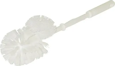 Produktbild von Toilettenburste - mit Kantenreiniger - weis - 37 x 7,5 cm - Kunststoff