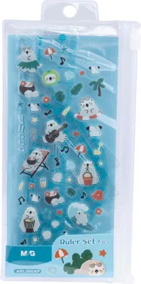 Productafbeelding van Geometrische set, 15 cm, 4-delig, Cha Cha, merk M&G