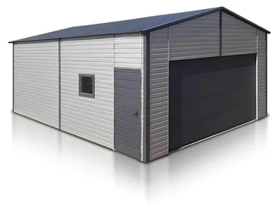 Produktbild von Halle Blechhalle Carport Lager 6x8.5 Moderne Fertiggaragen