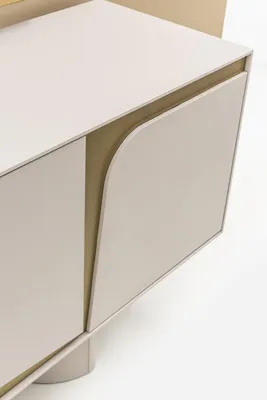 Image de Buffet avec tableau Design moderne Commode avec tableau Style blanc