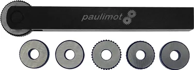 Produktbild von PAULIMOT Rändelwerkzeug mit 6 HSS-Rädern, 12 x 12 mm