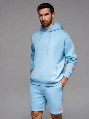 Produktbild von Ombre Clothing Herren-Kapuzenpullover mit Kapuze Himilco Blau XL/XXL