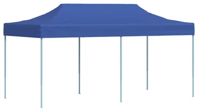 Image de vidaXL Tente de réception bleue 291 x 580 x 315 cm Tissu Oxford