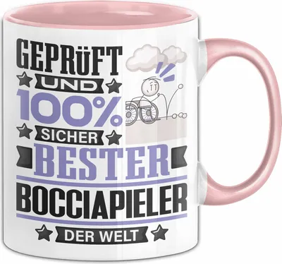 Produktbild von Bocciapieler Geschenk Lustiger Spruch für Bocciapieler Geschenkidee Bester Bocciapieler Der Welt (Rosa)