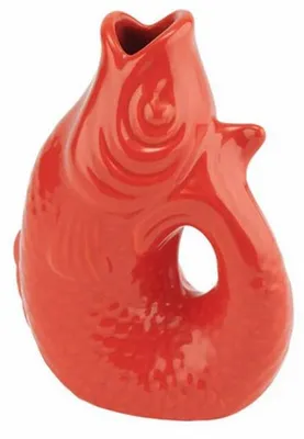 Produktbild von Gift Company Vase/Karaffe Monsieur Carafon Fisch Coral Red (13cm)
