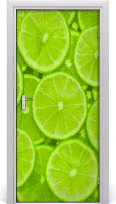 Produktbild von Tulup Türaufkleber 95x205 cm Dekorative Aufkleber Selbstklebend Wasserdichte Tapete Abnehmbar Schlafzimmer Wohnzimmer Wohnkultur - Limette
