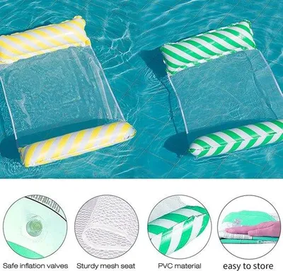 Produktbild von Famanu Luftmatratze Schwimmbad - Aufblasbare Wasserhängematte für Erwachsene