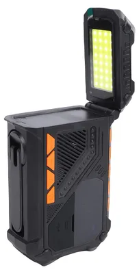 Produktbild von Tragbares Notfallradio (AM/FM/NOAA-Wetterfunk) mit Solarladegerät, Handkurbel, LED-Taschenlampe, Leselampe und 4000-mAh-Powerbank für Camping und Outdoor-Aktivitäten