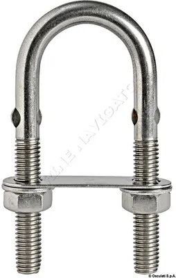 Obrázek produktu pro Šroub U-bolt z nerezové oceli 64x4 mm, univerzální upevnění Osculati 39.126.01
