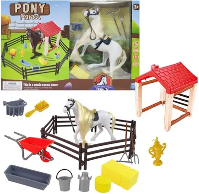 Image de Cheval avec accessoires (jouets, figurines)