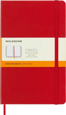Produktbild von Moleskine Classic Rot Großes liniertes Notizbuch