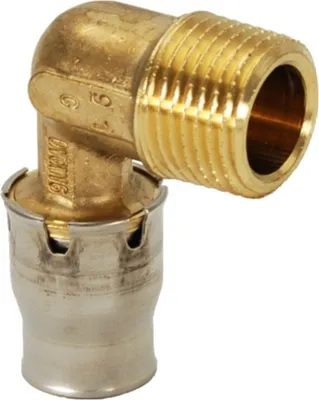 Produktbild von Fränkische Alpex Plus Übergangswinkel mit AG 16 mm - 1/2" AG