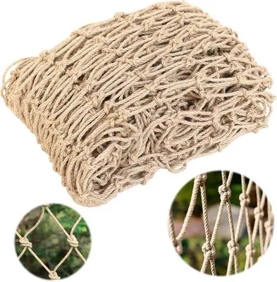 Productafbeelding van Ibenzoa® Jutenet voor klimplanten – 100% jute, 1 meter breed x 5 meter lang, duurzame plantensteun