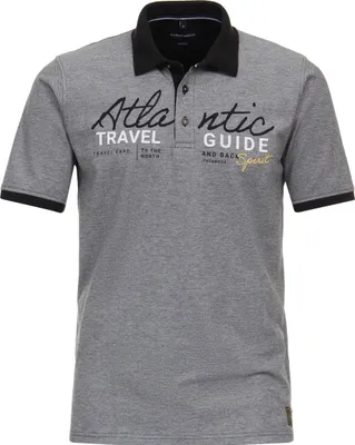 Produktbild von CASAMODA Herren Polo-Shirt Kurzarm Polokragen Regular Piqué Blau XL