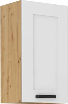 Obrázek produktu pro Horní kuchyňská skříňka LAILI - šířka 40 cm, bílá / dub artisan