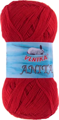 Produktbild von 50g Strickgarn Anita Uni Häkelgarn Strickwolle Handstrickgarn Klassikstrickgarn Farbwahl, Farbe:06 rot