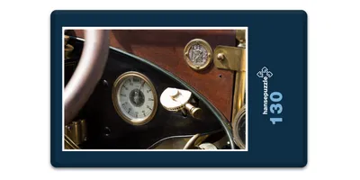 Produktbild von hansepuzzle 17617 - Oldtimer Puzzle, 130 Teile, Reisen, 28,7 x 20,0cm mit hochwertiger Aufbewahrung, Kartonbox und wiederverschließbarem Beutel