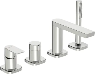 Produktbild von HANSA HANSASTELA Fertigmontageset für Wanne/Brause, 4-Loch, chrom, 57302173