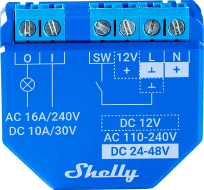 Productafbeelding van Shelly Shelly_Plus_1 Shelly Unterputz "Plus 1" Relais, max 16A, 1Kanal, Wlan, BT