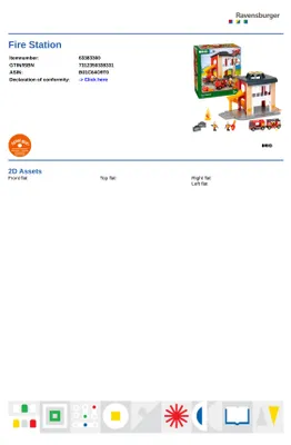 Produktbild von BRIO World - 33833 Große Feuerwehr-Station mit Einsatzfahrzeug