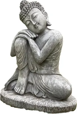Produktbild von Schöner Buddha Relax aus Steinguss Neu Frostfest Witterungsbeständig A-SBRX01R