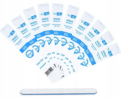 Produktbild von Nail4U BASIC Nagelfeile Gerade 100/180 10 Stück