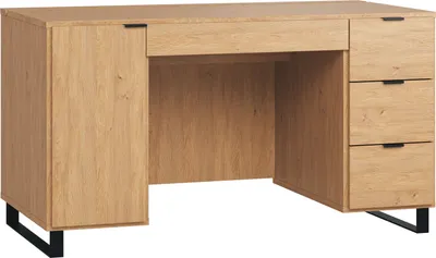 Produktbild von Schreibtisch Patitas 02, Farbe: Eiche - Abmessungen: 78 x 140 x 67 cm (H x B x T)