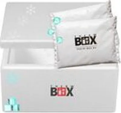 Produktbild von THERM-BOX Styroporbox 12W mit 2x Kühlakku für Kühlbox 12L Innen: 34x23x15cm Transportbox Thermobehälter Wiederverwendbar