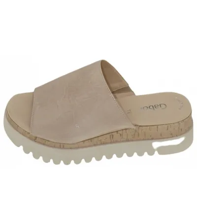Produktbild von Gabor Damen Pantolette in Beige, Größe 6.5