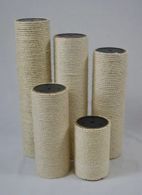Produktbild von animal-design Sisal Ersatzholme rund Ersatzstamm für Kratzbäume und Katzenbäume Ersatzteil Kratzstamm Säule, Länge:45 cm, Durchmesser:12 cm