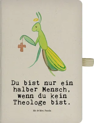 Produktbild von Mr. & Mrs. Panda Journal Theologe Herz - Transparent - Geschenk, Notizbuch A5, Kladde, Tagebuch, Adressbuch