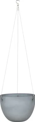 Produktbild von Scheurich Hanging Pot, Blumentopf aus Keramik, Farbe: Grey Stone, 18 cm Durchmesser, 14,8 cm hoch, 4,795 l Vol.