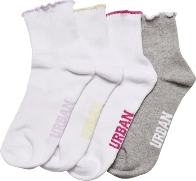 Produktbild von Urban Classics Girly Small Edge Half Socken 4 Paare Mehrfarbig EU 35-38 Frau Mehrfarbig EU 35-38