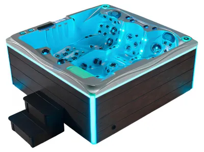 Produktbild von Sprudelbad Outdoor Whirlpool Hydromassagewanne Massagebad Hot Tub 210x210cm