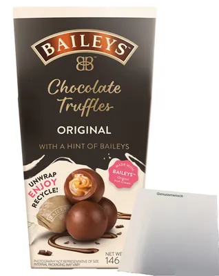 Produktbild von Baileys Chocolate Truffles mit Baileys original Iris Cream (146g Packung) + usy Block