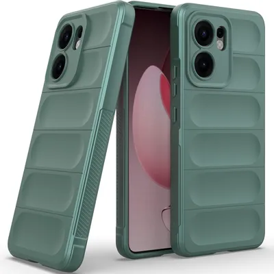Produktbild von Handyhülle für Oppo Reno13 F 5G Weich TPU Silikon Stossfest Anti-rutsch Hülle Grün