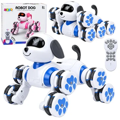 Produktbild von Ferngesteuerter Roboterhund RC 8 Räder Drift 360° Stunts Blau