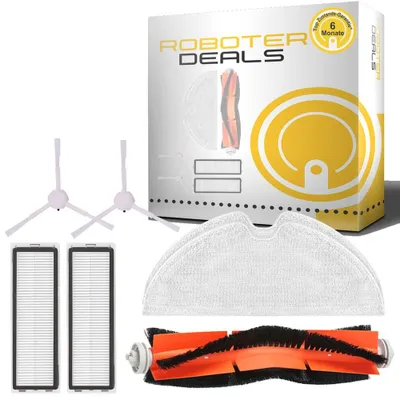 Image de Kit d'accessoires, ensemble de pièces de rechange pour aspirateur Dreame L10 Pro, Z10 Pro (1 brosse principale, 2 filtres, 2 serpillières, 2 brosses latérales)